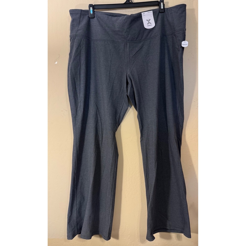 Xersion Bootcut Pant Women 3X Charcoal‎ Gray EverPerform High Rise Athletic NEW
